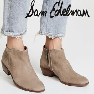 Sam Edelman Petty Suede Ankle Booties Size 6